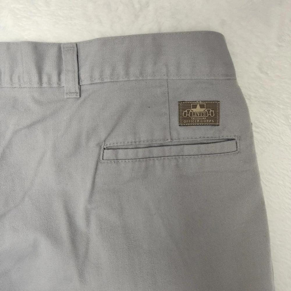 Vintage‎ Levis Officer Corps Pants Mens 38x30 Gray Pleated Chino Dress 90s USA